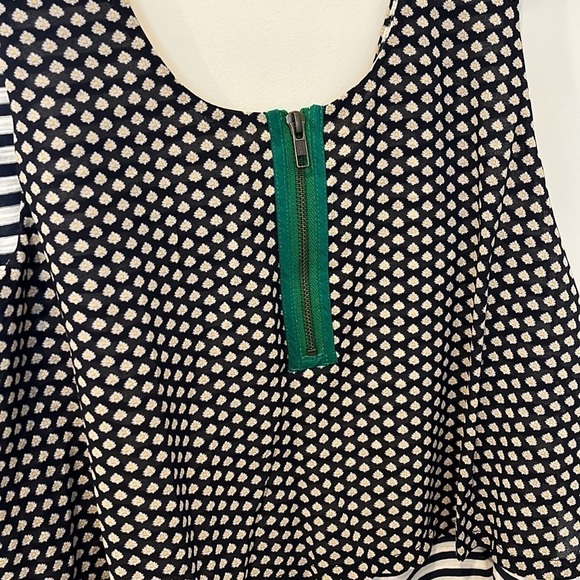 Anthropologie Meadow Rue Floral Striped Tiered Tank Size Medium - Picture 6 of 6
